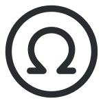 Omega Circle 1 SVG Icon